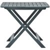 Hopfällbart trädgårdsbord grön 79x72x70 cm plast vidaXL – miniatyr 2