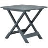 Hopfällbart trädgårdsbord grön 79x72x70 cm plast vidaXL – miniatyr 3