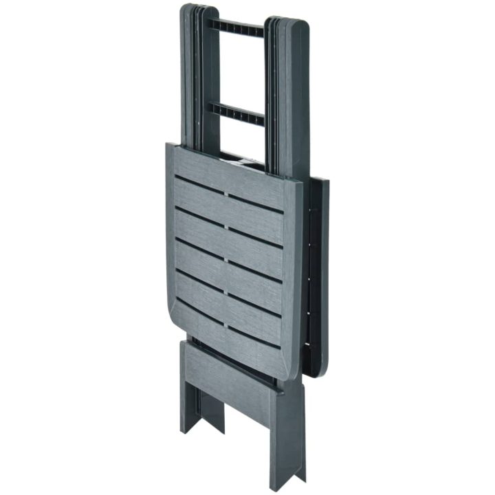 Hopfällbart trädgårdsbord grön 79x72x70 cm plast vidaXL – bild 5