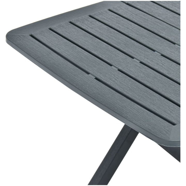 Hopfällbart trädgårdsbord grön 79x72x70 cm plast vidaXL – bild 6