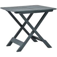 Hopfällbart trädgårdsbord grön 79x72x70 cm plast vidaXL