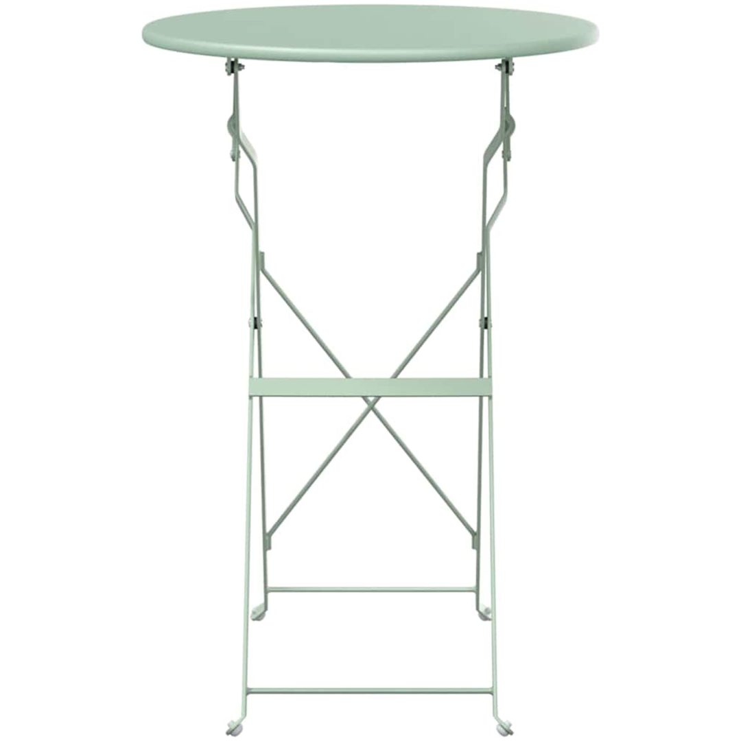 Hopfällbart Trädgårdsbord Ljusmint 50x71 cm Stål vidaXL Compact – bild 4