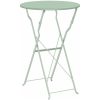 Hopfällbart Trädgårdsbord Ljusmint 50x71 cm Stål vidaXL Compact – miniatyr 6