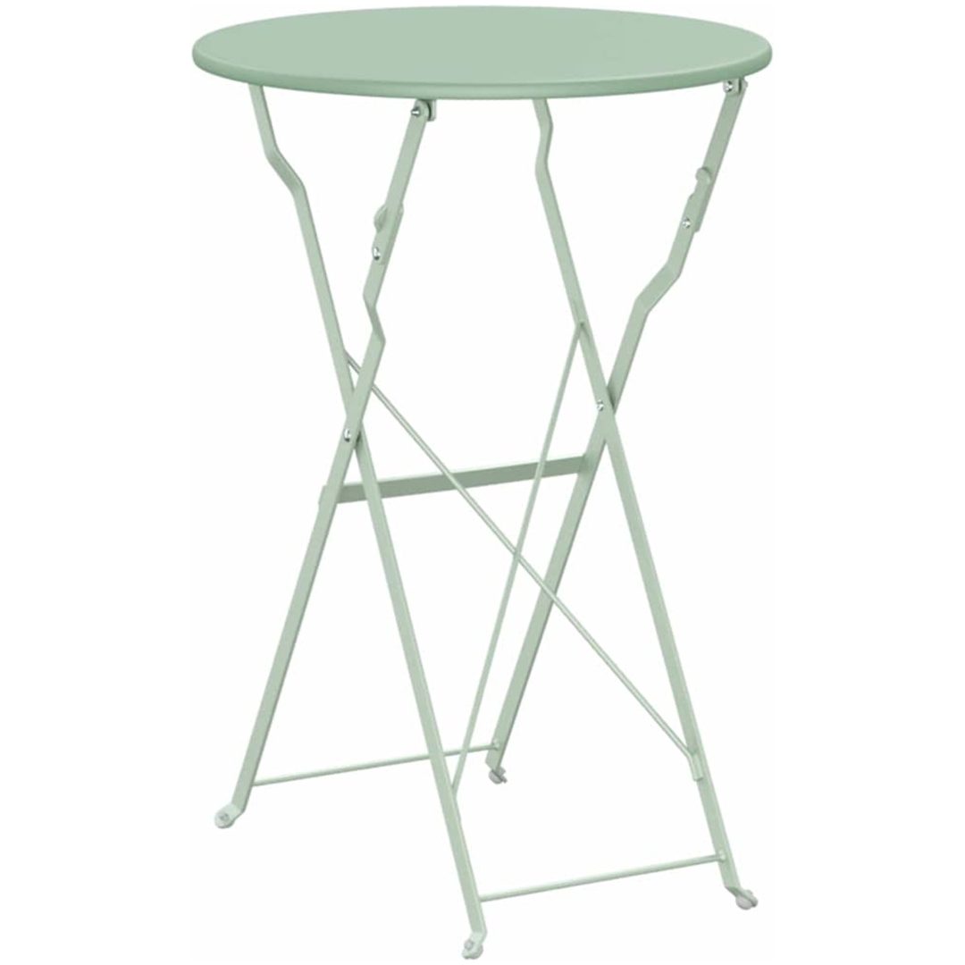 Hopfällbart Trädgårdsbord Ljusmint 50x71 cm Stål vidaXL Compact – bild 6