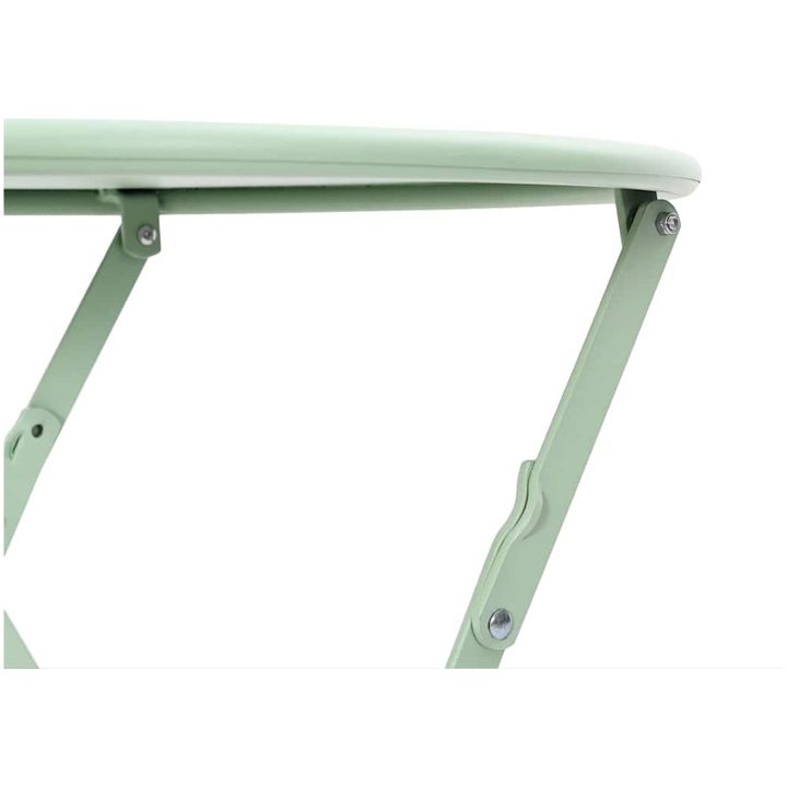 Hopfällbart Trädgårdsbord Ljusmint 50x71 cm Stål vidaXL Compact – bild 7