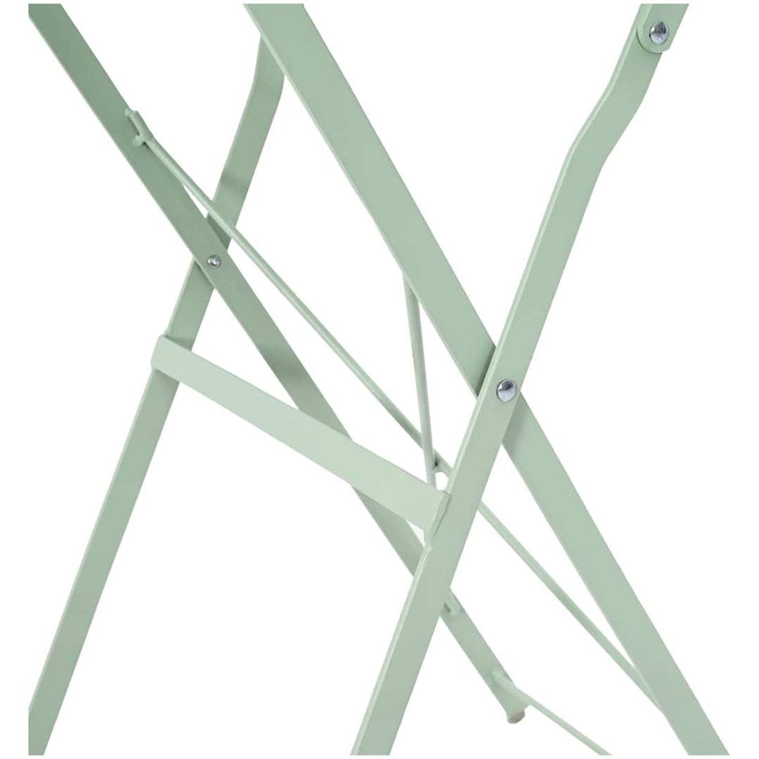 Hopfällbart Trädgårdsbord Ljusmint 50x71 cm Stål vidaXL Compact – bild 8