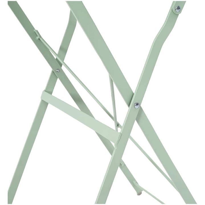 Hopfällbart Trädgårdsbord Ljusmint 50x71 cm Stål vidaXL Compact – bild 8