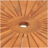 Hopfällbart trädgårdsbord massiv teak vidaXL ⌀85 x 75 cm – miniatyr 6