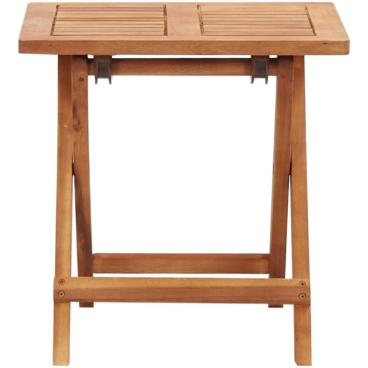 Hopfällbart trädgårdsbord massivt akaciaträ vidaXL 40 x 40 x 40 cm – bild 2