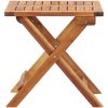 Hopfällbart trädgårdsbord massivt akaciaträ vidaXL 40 x 40 x 40 cm – miniatyr 3