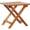 Hopfällbart trädgårdsbord massivt akaciaträ vidaXL 40 x 40 x 40 cm – miniatyr 1