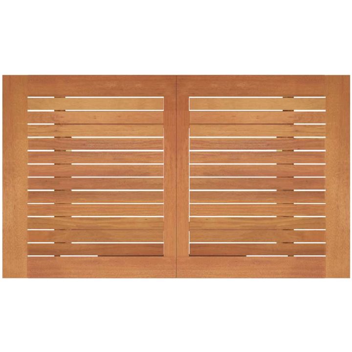 Hopfällbart trädgårdsbord massivt eukalyptusträ vidaXL 120 x 70 x 75 cm – bild 4
