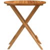 Hopfällbart trädgårdsbord massivt eukalyptusträ vidaXL ⌀60 x 75 cm – miniatyr 3