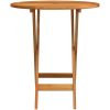 Hopfällbart trädgårdsbord massivt eukalyptusträ vidaXL ⌀60 x 75 cm – miniatyr 4