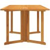 Hopfällbart trädgårdsbord massivt teakträ vidaXL 150 x 90 x 75 cm – miniatyr 5