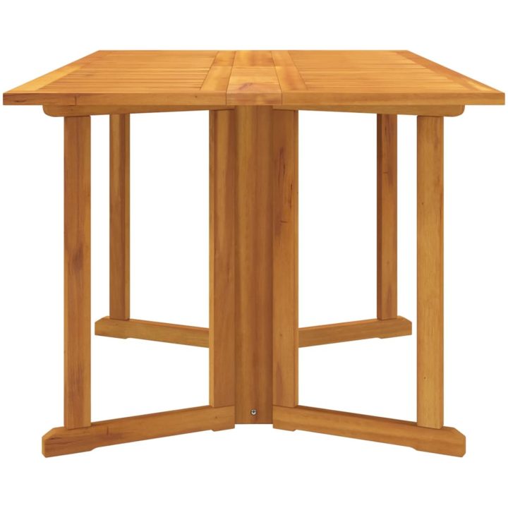 Hopfällbart trädgårdsbord massivt teakträ vidaXL 150 x 90 x 75 cm – bild 5