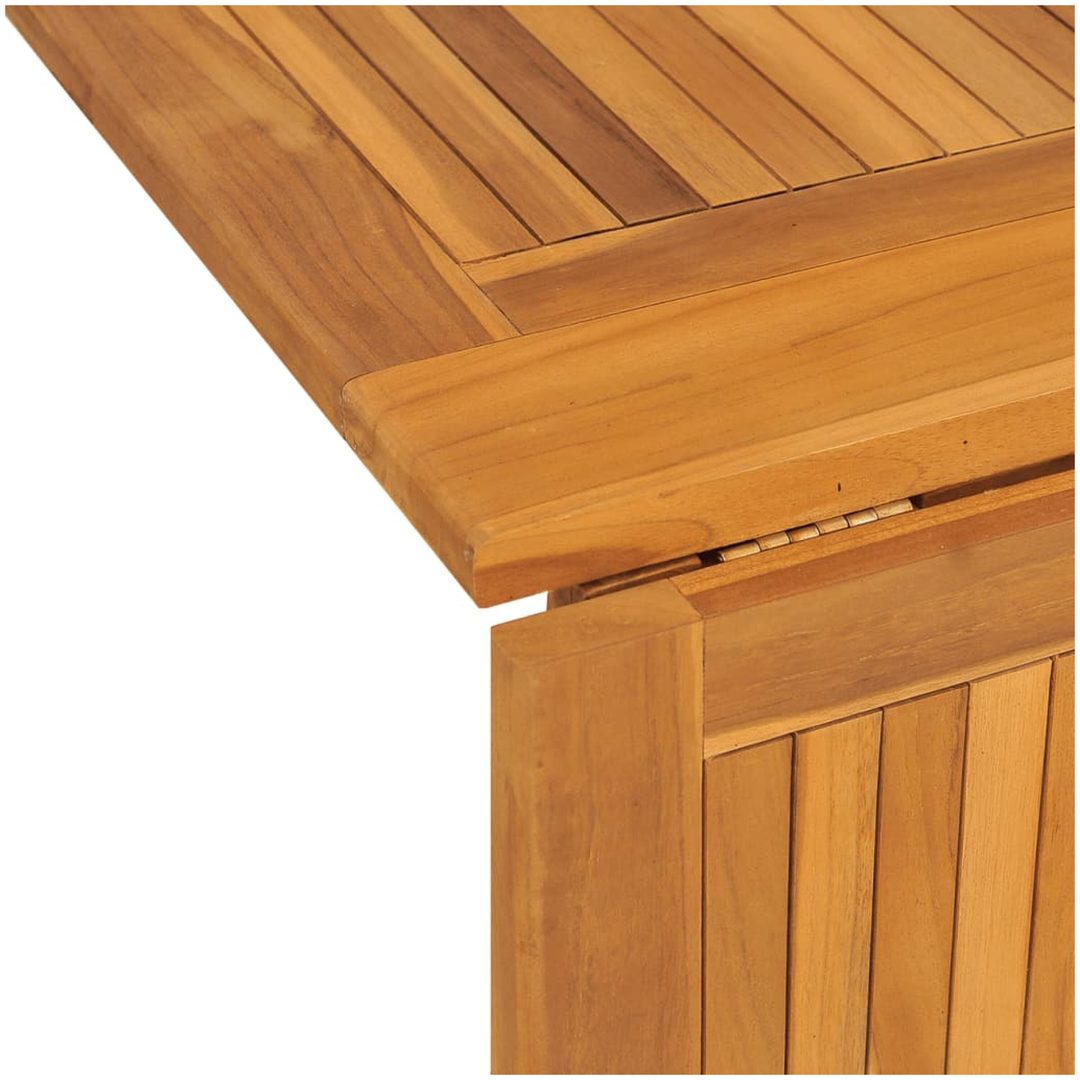 Hopfällbart trädgårdsbord massivt teakträ vidaXL 150 x 90 x 75 cm – bild 6