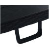 Hopfällbart trädgårdsbord svart 180x75x72 cm HDPE konstrotting vidaXL – miniatyr 5