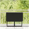Hopfällbart trädgårdsbord svart 90x51x75 cm konstrotting vidaXL – miniatyr 3