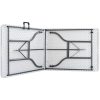 Hopfällbart trädgårdsbord vit 180x72x72 cm HDPE vidaXL – miniatyr 5