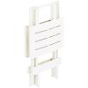 Hopfällbart trädgårdsbord vit 45x43x50 cm plast vidaXL – miniatyr 4