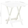 Hopfällbart trädgårdsbord vit 45x43x50 cm plast vidaXL – miniatyr 7