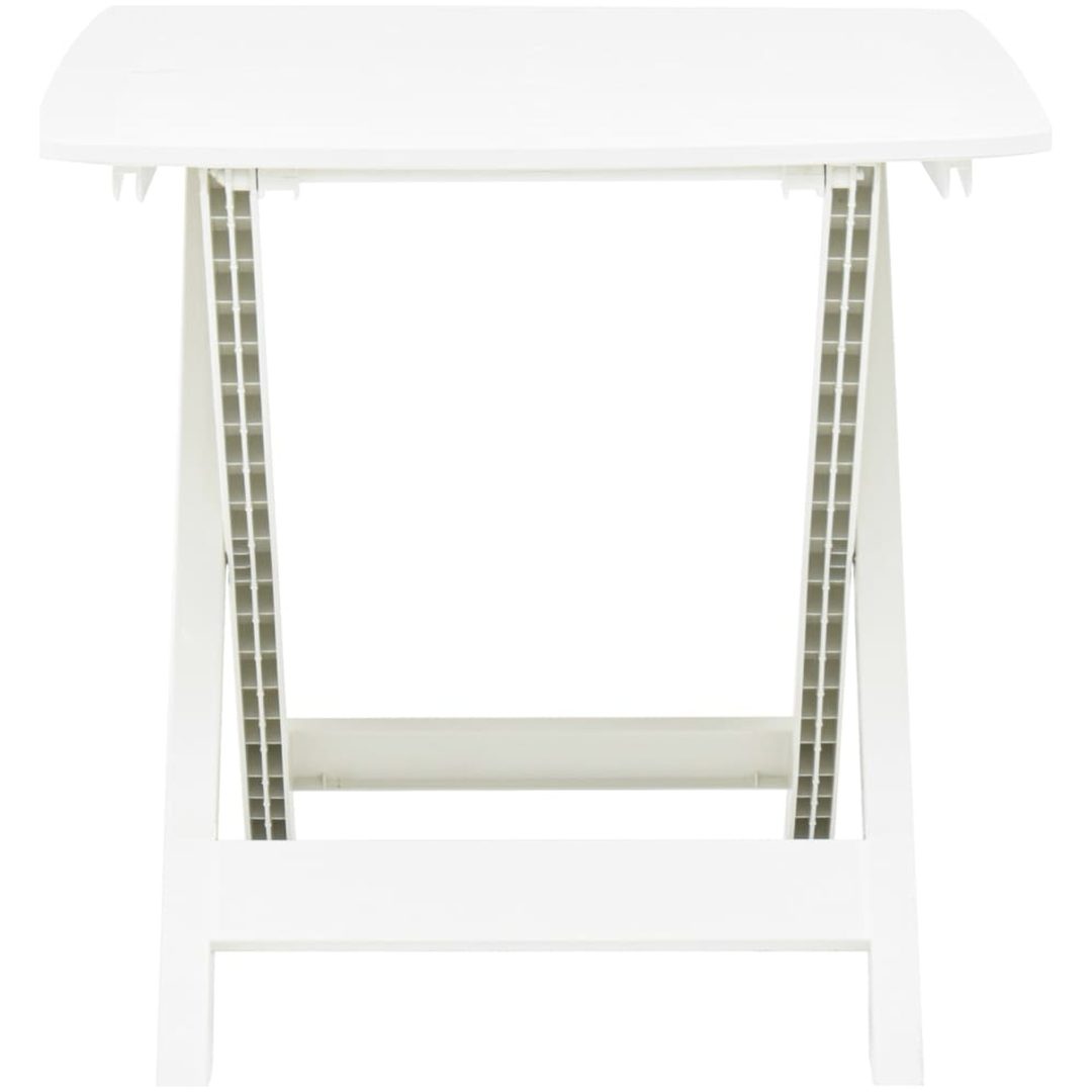 Hopfällbart trädgårdsbord vit 79x72x70 cm plast vidaXL – bild 2