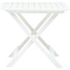 Hopfällbart trädgårdsbord vit 79x72x70 cm plast vidaXL – miniatyr 3