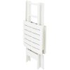 Hopfällbart trädgårdsbord vit 79x72x70 cm plast vidaXL – miniatyr 4