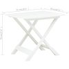 Hopfällbart trädgårdsbord vit 79x72x70 cm plast vidaXL – miniatyr 6