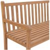 Hörnbänk 185x185x90 cm massiv teakträ vidaXL – miniatyr 4