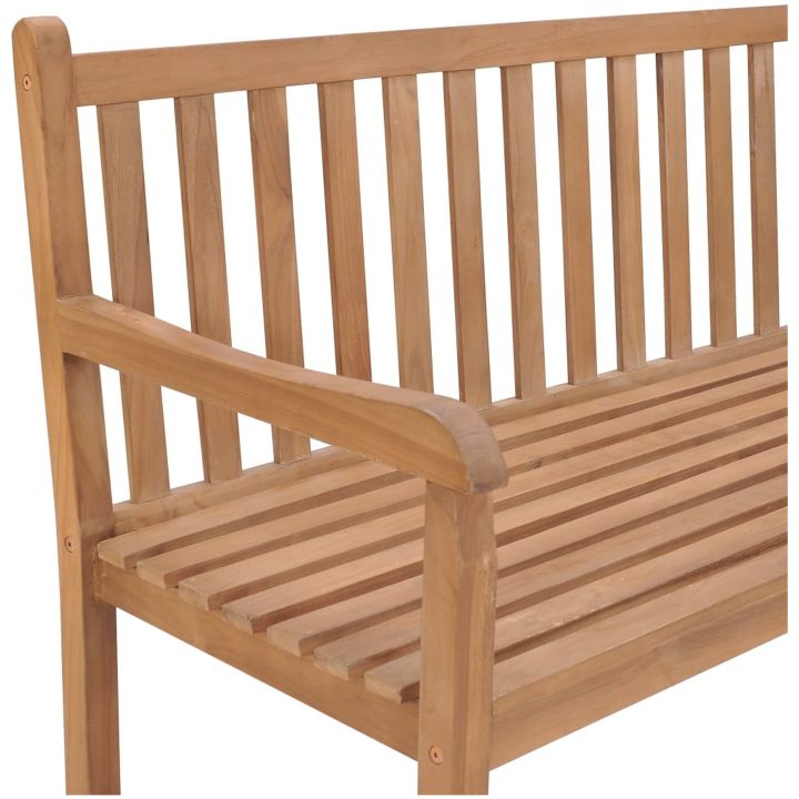 Hörnbänk 185x185x90 cm massiv teakträ vidaXL – bild 4