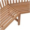 Hörnbänk 185x185x90 cm massiv teakträ vidaXL – miniatyr 5