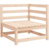 Hörnsektion till pallsoffa 2 st med dynor massiv furu vidaXL – miniatyr 2