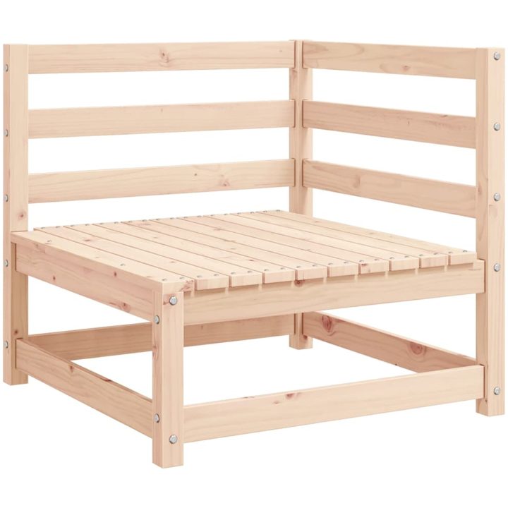 Hörnsektion till pallsoffa 2 st med dynor massiv furu vidaXL – bild 2