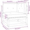 Hörnsektion till pallsoffa 2 st med dynor massiv furu vidaXL – miniatyr 11