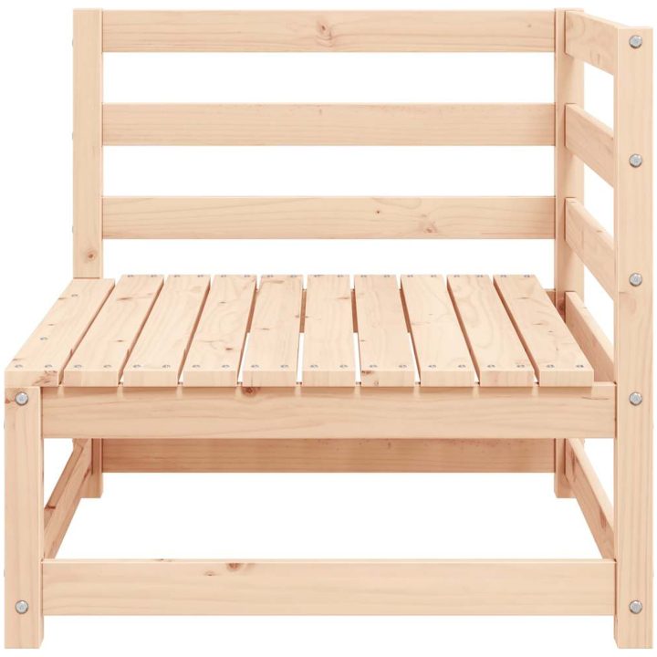 Hörnsektion till pallsoffa 2 st med dynor massiv furu vidaXL – bild 3