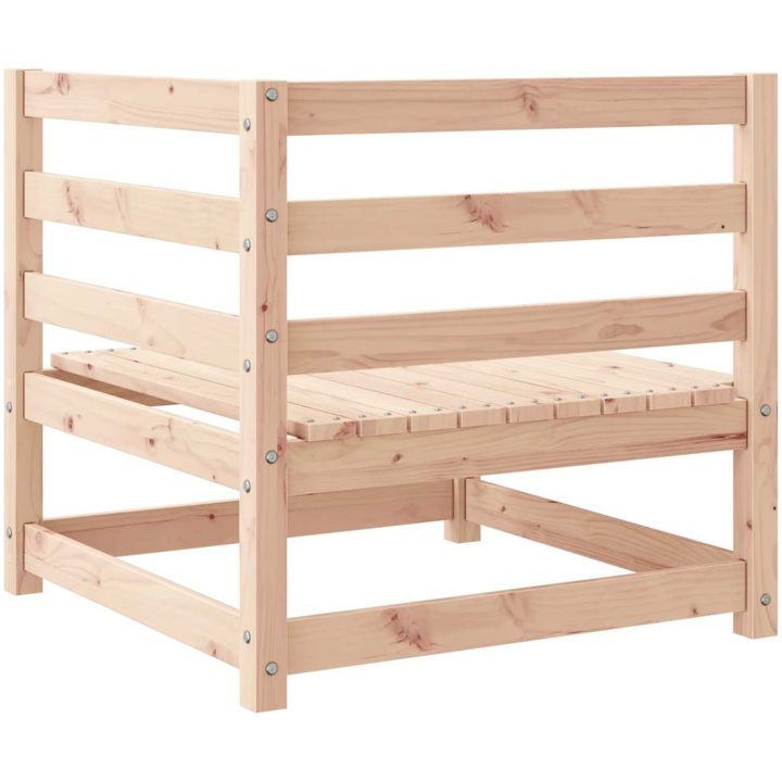 Hörnsektion till pallsoffa 2 st med dynor massiv furu vidaXL – bild 5