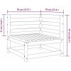 Hörnsektion till pallsoffa 2 st vit massiv furu vidaXL – miniatyr 8
