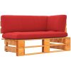 Hörnsektion till pallsoffa honungsbrun impregnerad furu vidaXL – miniatyr 1