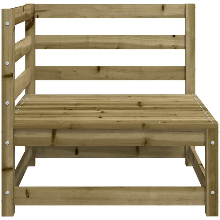 Hörnsektion till trädgårdssoffa 70x70x67 cm impregnerad furu vidaXL – bild 5