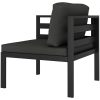 Hörnsits till modulsoffa 1 st med dynor aluminium antracit vidaXL – miniatyr 3