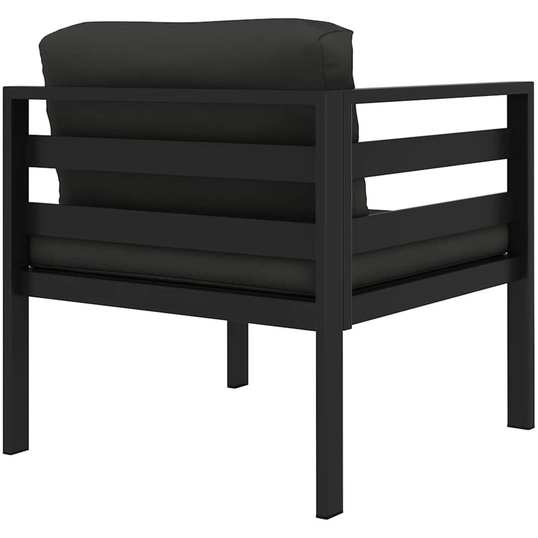 Hörnsits till modulsoffa 1 st med dynor aluminium antracit vidaXL – bild 5