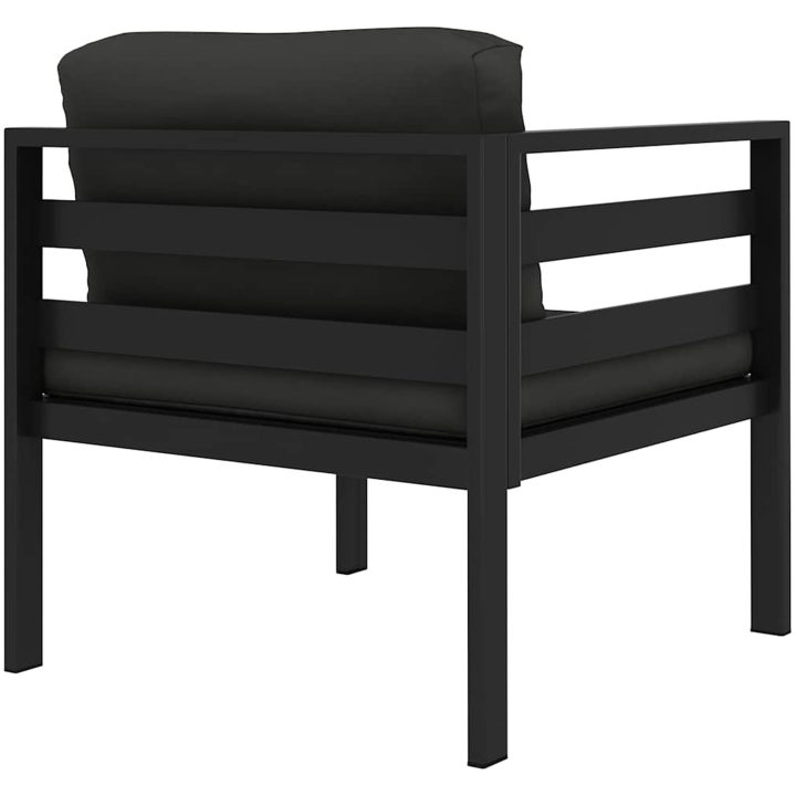 Hörnsits till modulsoffa 1 st med dynor aluminium antracit vidaXL – bild 5