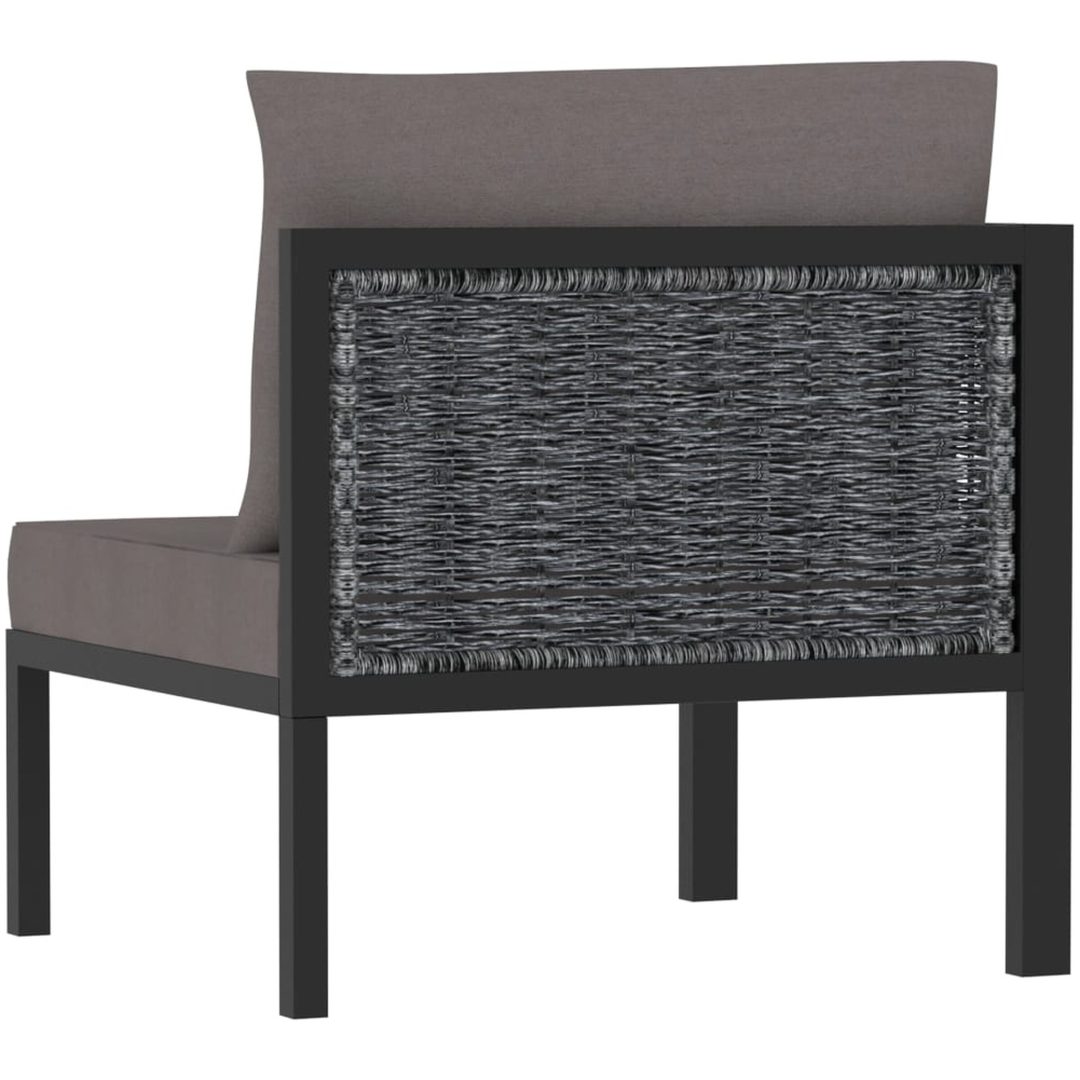 Hörnsits till modulsoffa höger armstöd konstrotting antracit vidaXL – bild 4