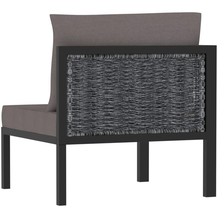 Hörnsits till modulsoffa höger armstöd konstrotting antracit vidaXL – bild 4