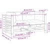 Hörnsoffor med dynor 2 st impregnerad furu vidaXL – miniatyr 10
