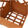 Hörnspaljé med odlingslåda 40x40x150 cm massivt granträ vidaXL – miniatyr 4