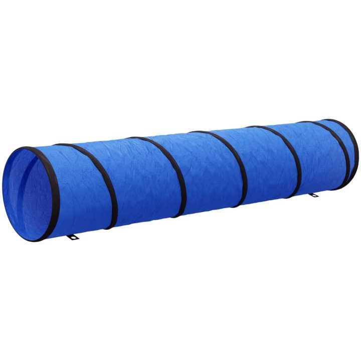 Hundtunnel blå polyester vidaXL ⌀40 x 200 cm – bild 2