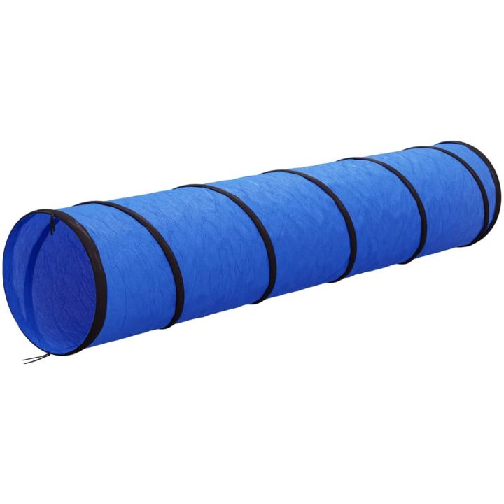 Hundtunnel blå polyester vidaXL ⌀40 x 200 cm – bild 5